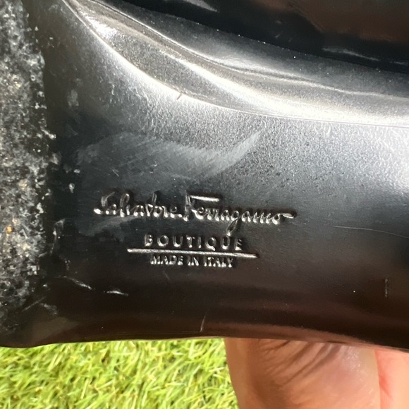 Two pairs for $30- Salvatore Ferragamo Black Leather Flats & Loafers - Picture 8 of 10